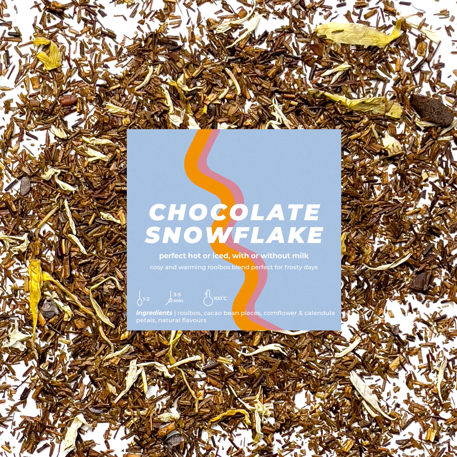 Chocolate Snowflake Tea Blend | Loose Leaf Tea | Yawn Brew